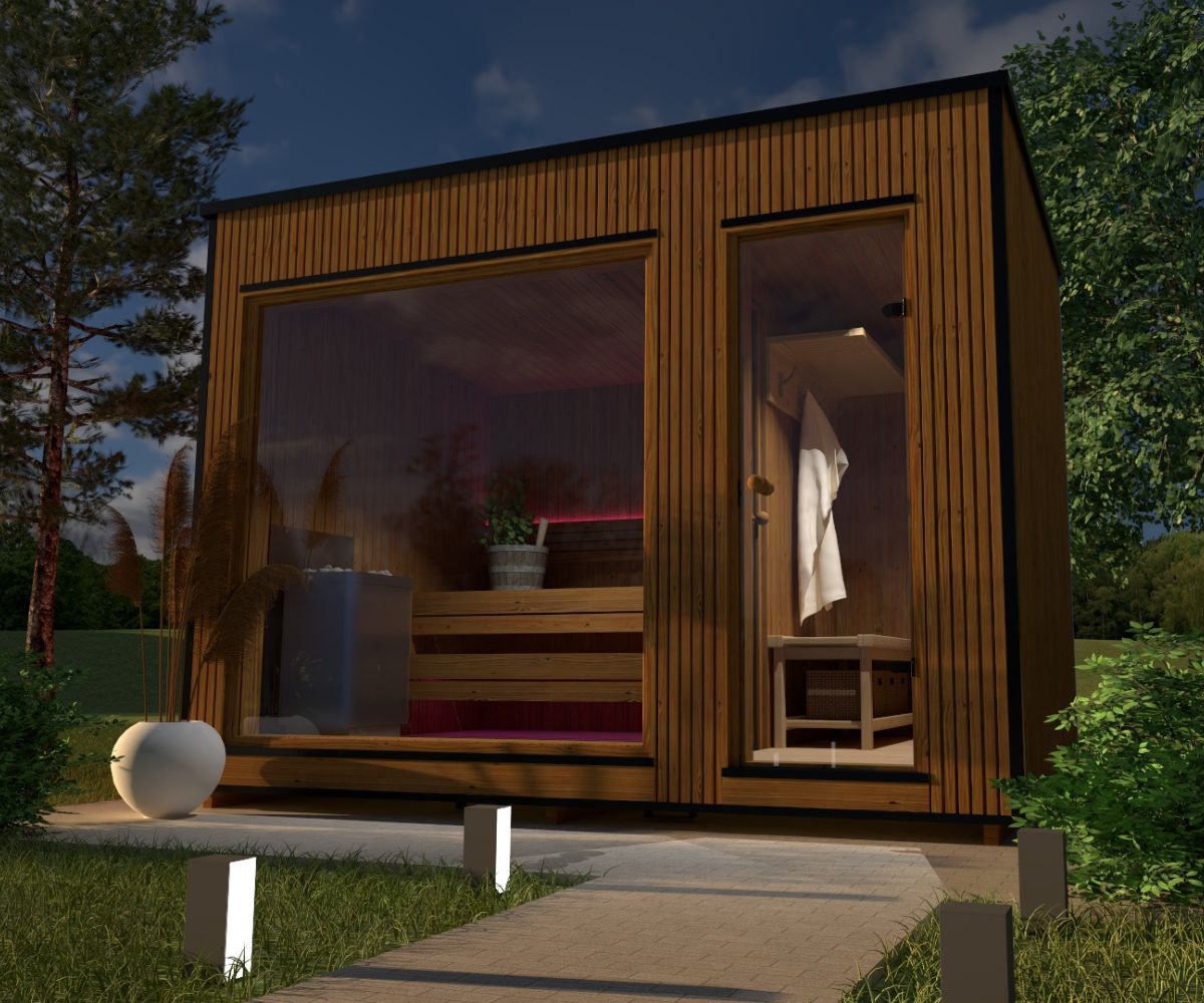 Luksus Sauna Komfort - 2,3x3,4 meter