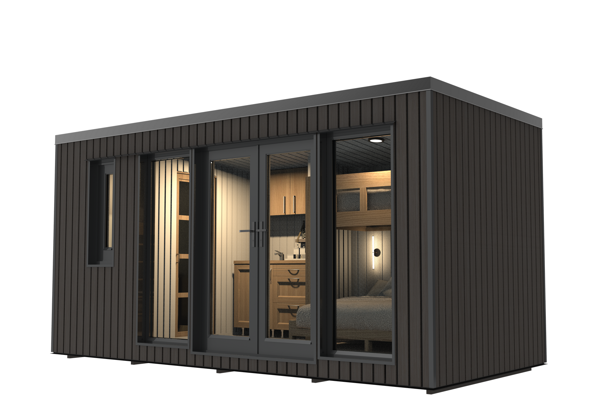 Anneks 2.3m x 4.9m - Isoleret træanneks | LUKSUSVILDMARKSBAD.DK