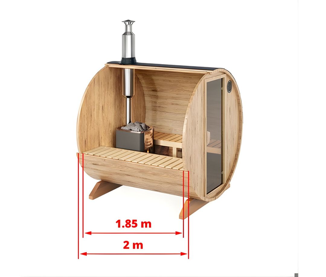Saunatønde (2m) - 4 Personer