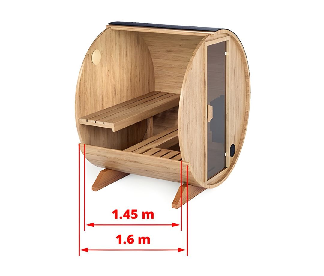 Saunatønde (1,6m) - 3 Personer