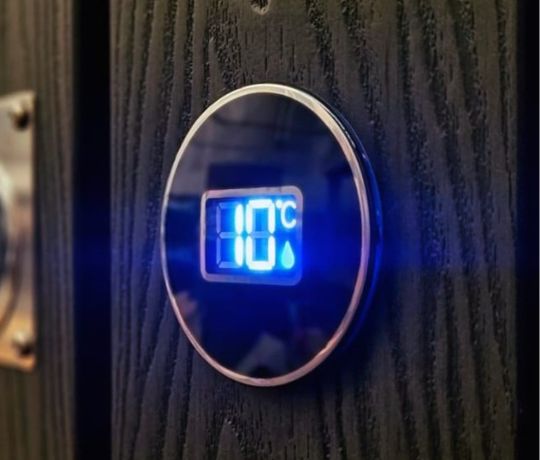 Vildmarksbad Standard - rundt med integreret ovn