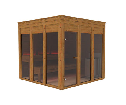 Luksus Sauna Firkantet - 2,4x2,4 meter