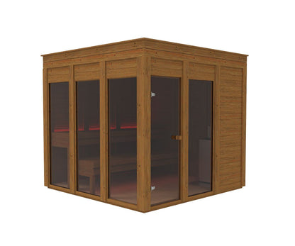 Luksus Sauna Firkantet - 2,4x2,4 meter