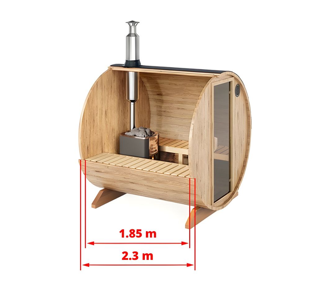 Saunatønde (2,3m) - 4-5 Personer