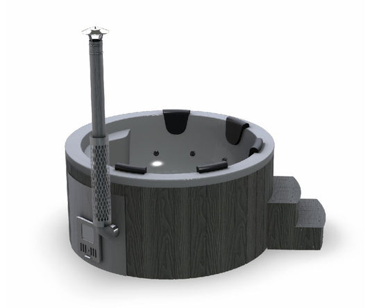 Vildmarksbad Luksus - rundt med integreret ovn