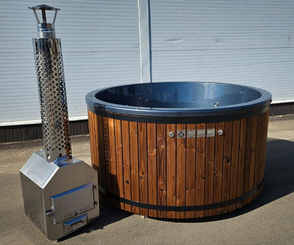 Vildmarksbad Standard - rundt med udvendig ovn