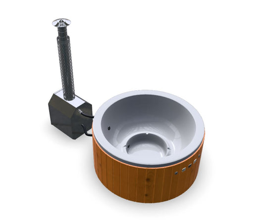 Vildmarksbad Standard - rundt med udvendig ovn