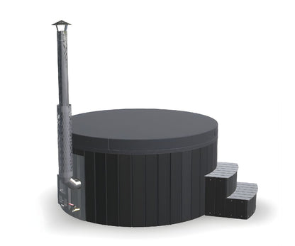 Vildmarksbad Standard - rundt med integreret ovn