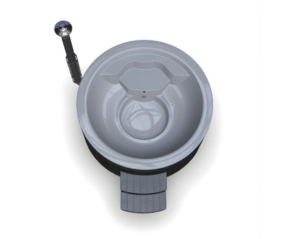 Vildmarksbad Standard - rundt med integreret ovn