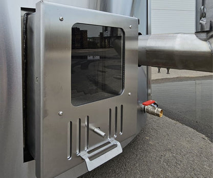 Vildmarksbad Standard - rundt med integreret ovn