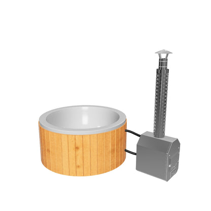 Vildmarksbad Standard - rundt med udvendig ovn